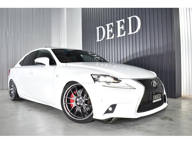 IS IS200t Fスポーツ 2000ccターボ 1オーナー車 禁煙車 赤革エアーシート サンルーフ 純正マルチ 新品フルタップ式車高調 エンケイ19インチ トランクスポイラー エアロ DVD再生 地デジ Bluetooth接続(46枚目)