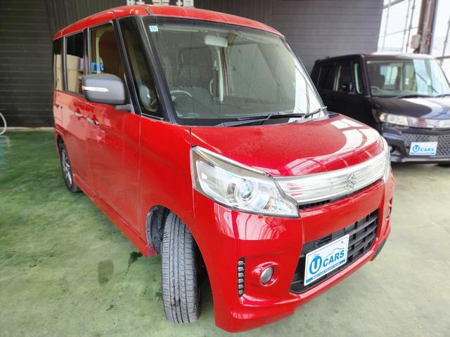 スペーシアカスタム TS 禁煙 ターボ 4WD ナビ Bluetooth ETC 両側パワースライド HID(6枚目)