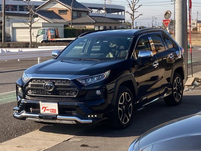 ＲＡＶ４ アドベンチャー　エアロ　メッキパーツ　デイライト　プッシュスタート　パワーシート　ウィンカーミラー　ドアバイザー　クリアランスソナー　フルセグＴＶ・ナビ　ステアリングスイッチ　バックモニター　シートヒーター　ＥＴＣ（4枚目）