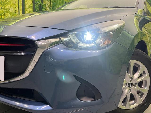 デミオ XD ターボ 純正ナビ 衝突被害軽減システム レーダークルーズ 禁煙車 スマートキー LEDヘッド ETC オートライト オートエアコン 15インチ純正アルミ Bluetooth再生(13枚目)