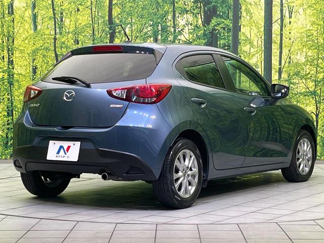 デミオ XD ターボ 純正ナビ 衝突被害軽減システム レーダークルーズ 禁煙車 スマートキー LEDヘッド ETC オートライト オートエアコン 15インチ純正アルミ Bluetooth再生(17枚目)