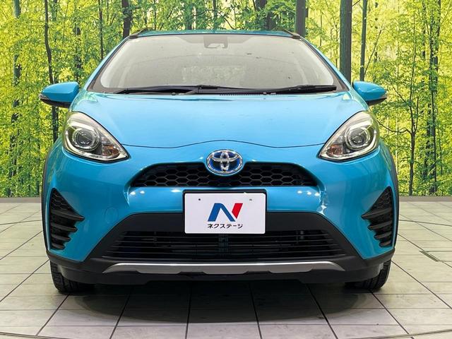 アクア クロスオーバー 純正SDナビ バックカメラ 衝突被害軽減システム 禁煙車 ハーフレザーシート スマートキー ビルトインETC オートハイビーム オートライト オートエアコン 純正16インチアルミ Bluetooth(14枚目)