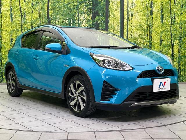 アクア クロスオーバー 純正SDナビ バックカメラ 衝突被害軽減システム 禁煙車 ハーフレザーシート スマートキー ビルトインETC オートハイビーム オートライト オートエアコン 純正16インチアルミ Bluetooth(16枚目)