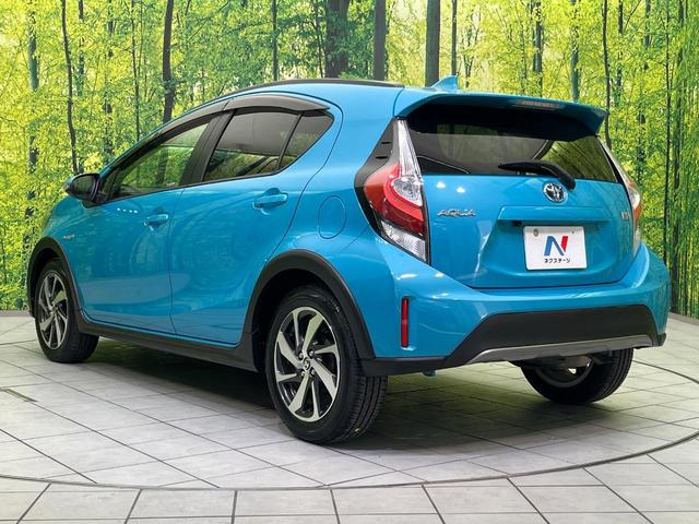 アクア クロスオーバー 純正SDナビ バックカメラ 衝突被害軽減システム 禁煙車 ハーフレザーシート スマートキー ビルトインETC オートハイビーム オートライト オートエアコン 純正16インチアルミ Bluetooth(17枚目)