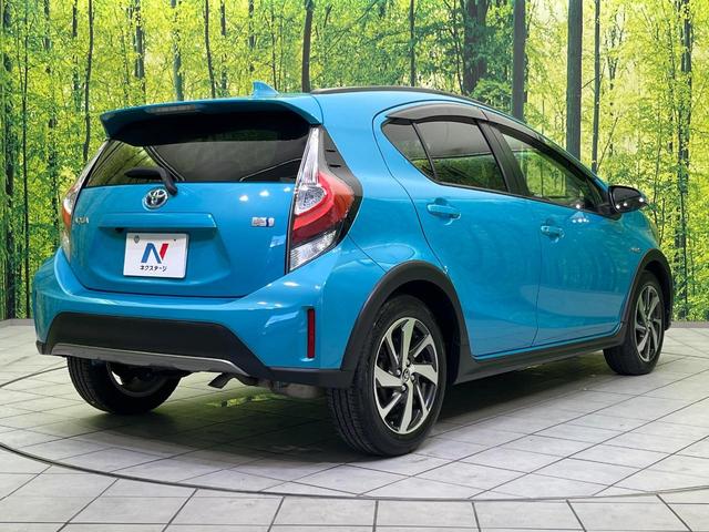 アクア クロスオーバー 純正SDナビ バックカメラ 衝突被害軽減システム 禁煙車 ハーフレザーシート スマートキー ビルトインETC オートハイビーム オートライト オートエアコン 純正16インチアルミ Bluetooth(49枚目)