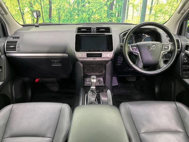 ランドクルーザープラド TX Lパッケージ・ブラックエディション 4WD サンルーフ 純正9インチSDナビ バックカメラ トヨタセーフティセンス レーダークルーズ 禁煙車 レザーシート 前席シートエアコン ドラレコ コーナーセンサー スマートキー LEDヘッド(2枚目)