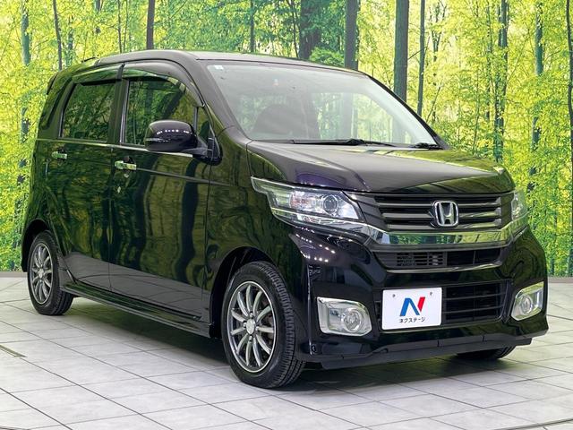 N-WGNカスタム G SDナビ 禁煙車 スマートキー HIDヘッド オートライト オートエアコン 純正14インチアルミ CD トラクションコントロール 衝突安全ボディ プライバシーガラス ドアバイザー 電動格納ミラー(16枚目)