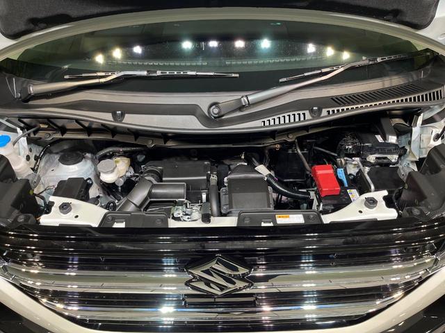 スペーシアカスタム ハイブリッドXSターボ ターボ 届出済未使用車 両側電動ドア スズキセーフティサポート レーダークルーズ ハーフレザーシート コーナーセンサー スマートキー LEDヘッド オートハイビーム 車線逸脱警報 オートライト(18枚目)