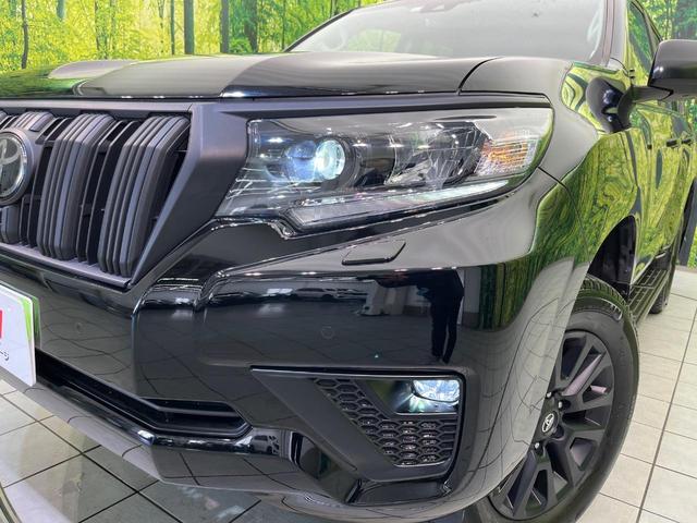 ランドクルーザープラド TX Lパッケージ マットブラックエディション 4WD 7人乗り サンルーフ メーカー純正9型ナビ 全周囲カメラ トヨタセーフティセンス レーダークルーズ 禁煙車 レザーシート 前席シートエアコン コーナーセンサー スマートキー LEDヘッド(13枚目)