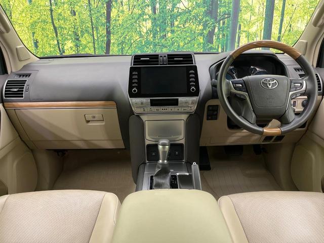 ランドクルーザープラド TX Lパッケージ マットブラックエディション 4WD 7人乗り サンルーフ メーカー純正9型ナビ 全周囲カメラ トヨタセーフティセンス レーダークルーズ 禁煙車 レザーシート 前席シートエアコン ドラレコ コーナーセンサー スマートキー(2枚目)