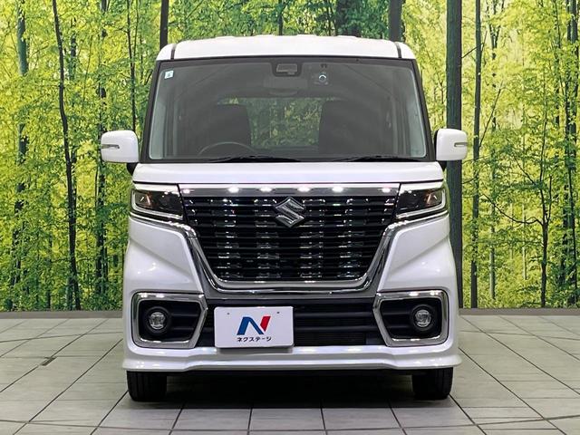 スペーシアカスタム ハイブリッドGS 電動スライドドア 衝突被害軽減システム 禁煙車 シートヒーター ドラレコ コーナーセンサー スマートキー LEDヘッド 純正14インチアルミ オートハイビーム オートライト オートエアコン CD(14枚目)