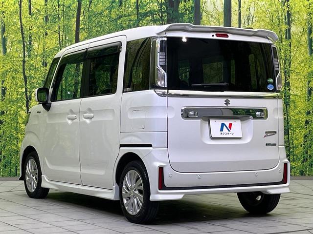 スペーシアカスタム ハイブリッドGS 電動スライドドア 衝突被害軽減システム 禁煙車 シートヒーター ドラレコ コーナーセンサー スマートキー LEDヘッド 純正14インチアルミ オートハイビーム オートライト オートエアコン CD(28枚目)