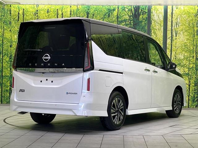 セレナ e-パワー ハイウェイスターV 登録済未使用車 両側電動ドア 純正9インチメモリーナビ 全周囲カメラ 衝突被害軽減システム レーダークルーズ コーナーセンサー スマートキー LEDヘッド ETC2.0 純正16インチアルミ(18枚目)