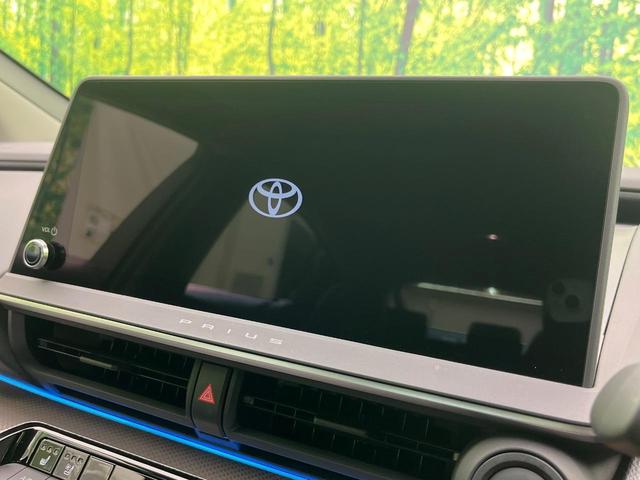 プリウス Z ガラスルーフ 純正12.3インチメモリーナビ 全周囲カメラ AC100V電源 トヨタセーフティセンス レーダークルーズ 禁煙車 電動リアゲート ハーフレザーシート 前席シートエアコン パワーシート(3枚目)