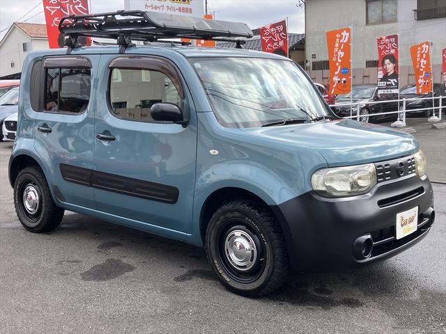 キューブ １５Ｘ　インディゴセレクション　社外ＡＷ　ブロックタイヤ　ルーフラック　ドラレコ　ＥＴＣ　スマートキー　プッシュスタート　ＣＶＴ　盗難防止システム　衝突安全ボディ　ベンチシート　ディスプレイオーディオ　ＵＳＢ　Ｂｌｕｅｔｏｏｔｈ（2枚目）