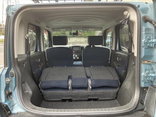 キューブ １５Ｘ　インディゴセレクション　社外ＡＷ　ブロックタイヤ　ルーフラック　ドラレコ　ＥＴＣ　スマートキー　プッシュスタート　ＣＶＴ　盗難防止システム　衝突安全ボディ　ベンチシート　ディスプレイオーディオ　ＵＳＢ　Ｂｌｕｅｔｏｏｔｈ（11枚目）