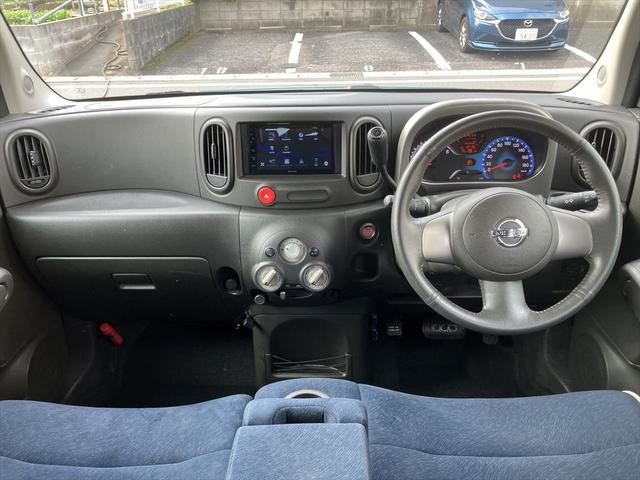 キューブ １５Ｘ　インディゴセレクション　社外ＡＷ　ブロックタイヤ　ルーフラック　ドラレコ　ＥＴＣ　スマートキー　プッシュスタート　ＣＶＴ　盗難防止システム　衝突安全ボディ　ベンチシート　ディスプレイオーディオ　ＵＳＢ　Ｂｌｕｅｔｏｏｔｈ（14枚目）