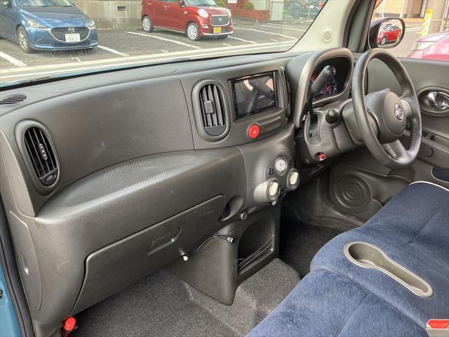 キューブ １５Ｘ　インディゴセレクション　社外ＡＷ　ブロックタイヤ　ルーフラック　ドラレコ　ＥＴＣ　スマートキー　プッシュスタート　ＣＶＴ　盗難防止システム　衝突安全ボディ　ベンチシート　ディスプレイオーディオ　ＵＳＢ　Ｂｌｕｅｔｏｏｔｈ（20枚目）