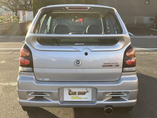 アルト Ｖｓ改　ワークス仕様　ターボエンジン乗換車　　５ＭＴ　パワーステアリング　アルミホイール　社外マフラー　ローダウン　リアスポイラーＥＴＣ　ナビ　ＴＶ　Ｂｌｕｅｔｏｏｔｈ　衝突安全ボディ（7枚目）