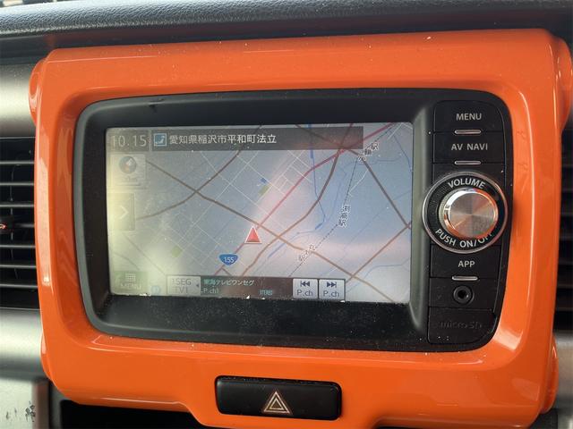 ハスラー Ｘターボ　ドライブレコーダー　ＥＴＣ　バックカメラ　ナビ　ＴＶ　衝突被害軽減システム　オートライト　ＨＩＤ　スマートキー　アイドリングストップ　電動格納ミラー　シートヒーター　ベンチシート　ＣＶＴ（5枚目）