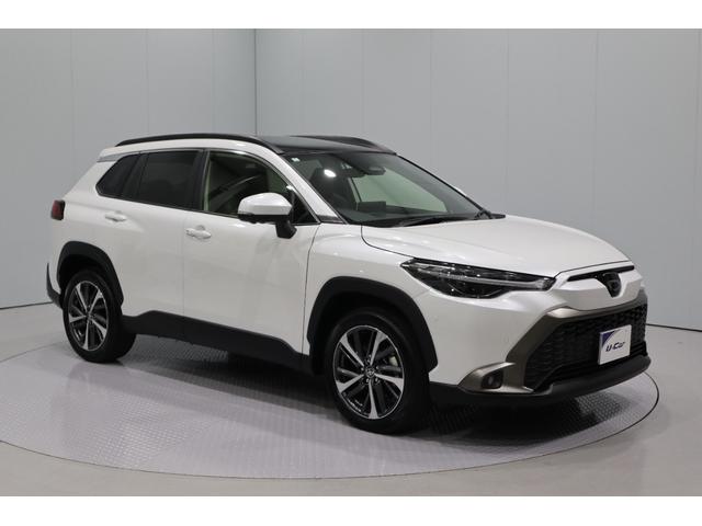 カローラクロス ハイブリッド　Ｚ　純正ディスプレイオーディオ（ナビ付）ＵＳＢ・Ｂｌｕｅｔｏｏｔｈ接続　衝突被害軽減ブレーキ　ＬＥＤヘッドランプ　ＥＴＣ　全周囲カメラ　スマートキー　車　パワーバックドア　ＡＣ１００Ｖ給電　パノラマルーフ（3枚目）