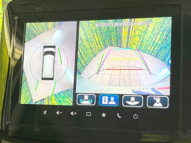 スペーシアカスタム ハイブリッドＸＳ　禁煙車　両側電動ドア　全周囲カメラ　衝突被害軽減システム　レーダークルーズ　ハーフレザーシート　コーナーセンサー　スマートキー　ＬＥＤヘッド　ＥＴＣ　車線逸脱警報　オートライト（4枚目）