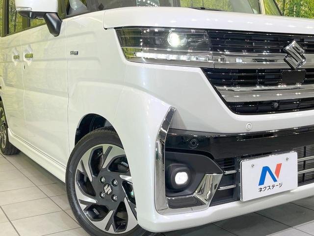 スペーシアカスタム ハイブリッドＸＳ　禁煙車　両側電動ドア　全周囲カメラ　衝突被害軽減システム　レーダークルーズ　ハーフレザーシート　コーナーセンサー　スマートキー　ＬＥＤヘッド　ＥＴＣ　車線逸脱警報　オートライト（63枚目）