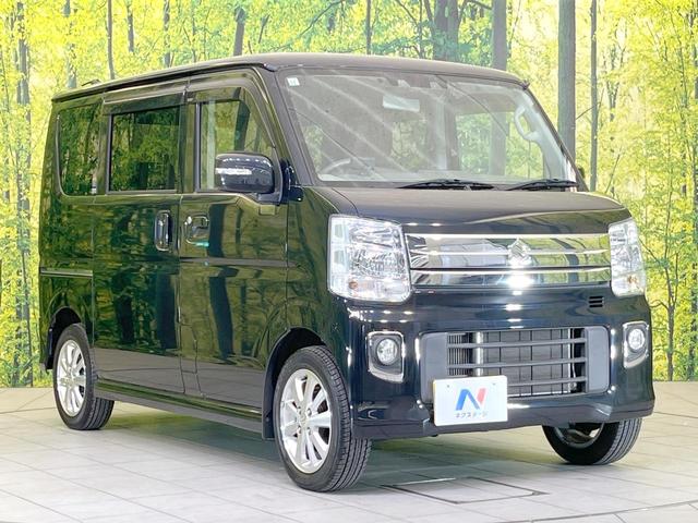 エブリイワゴン PZターボスペシャル 禁煙車 両側電動ドア SDナビ バックカメラ 衝突被害軽減システム ドラレコ スマートキー HIDヘッド ETC オートライト オートエアコン 純正14インチアルミ Bluetooth CD(16枚目)