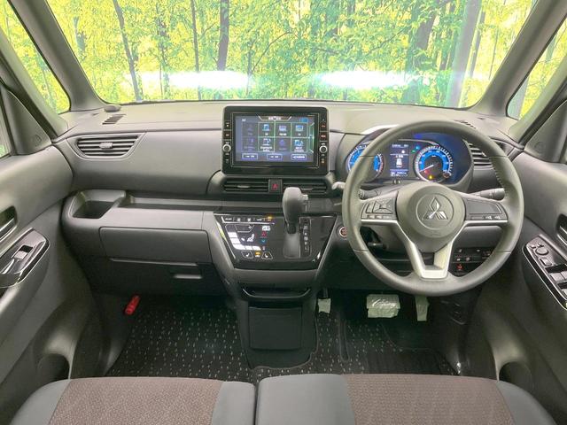 eKクロススペース G 禁煙車 電動スライドドア 純正9型ナビ バックカメラ 衝突被害軽減システム スマートキー LEDヘッド オートライト デュアルエアコン 純正14インチアルミ Bluetooth CD DVD再生(2枚目)