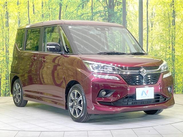 ソリオバンディット ハイブリッドMV 禁煙車 両側電動ドア SDナビ 全周囲カメラ 衝突被害軽減システム レーダークルーズ シートヒーター ドラレコ コーナーセンサー スマートキー LEDヘッド ビルトインETC 車線逸脱警報(16枚目)