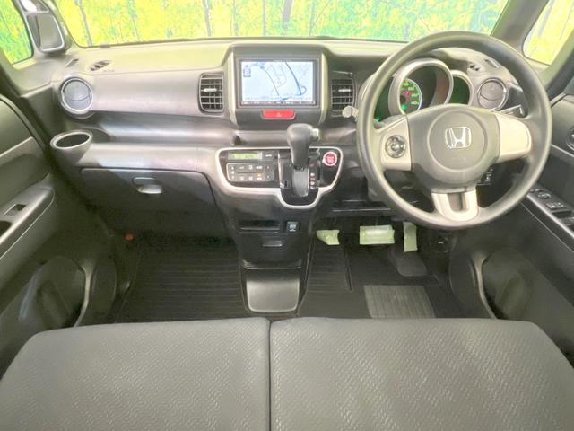 N-BOX G SSパッケージ 禁煙車 両側電動スライドドア ナビゲーション スマートキー ETC オートエアコン 純正14インチアルミ CD DVD再生 フルセグ(2枚目)