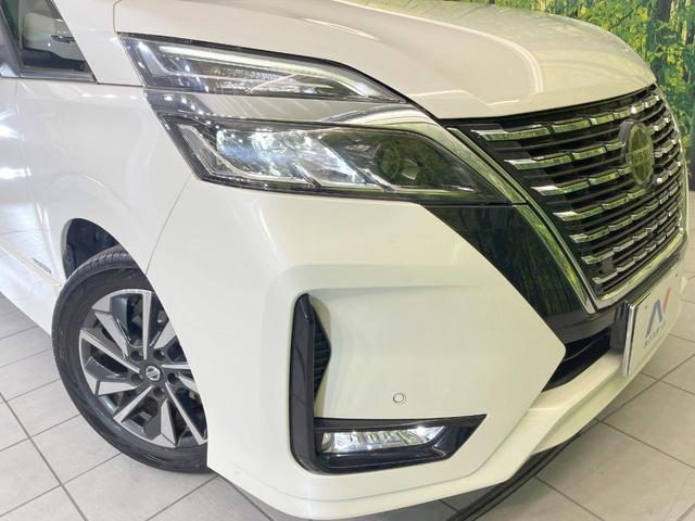 セレナ ハイウェイスターV 両側電動ドア 純正SDナビ 全周囲カメラ 衝突被害軽減システム レーダークルーズ 禁煙車 コーナーセンサー スマートキー LEDヘッド ビルトインETC 車線逸脱警報 オートライト オートエアコン(12枚目)