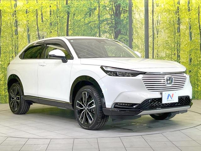 ヴェゼル ｅ：ＨＥＶ　Ｚ　純正９型ナビ　バックカメラ　衝突被害軽減システム　禁煙車　電動リアゲート　ハーフレザーシート　コーナーセンサー　ＬＥＤヘッド　ビルトインＥＴＣ　純正１８インチアルミ　車線逸脱警報　オートライト（22枚目）