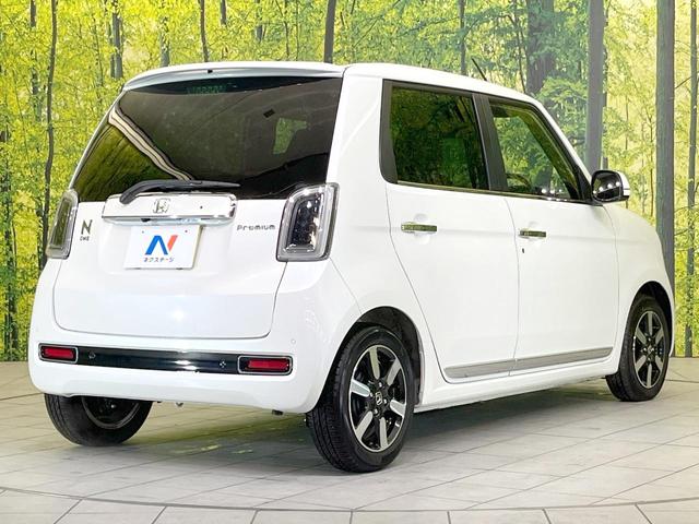 Ｎ－ＯＮＥ プレミアム　バックカメラ　衝突被害軽減システム　禁煙車　ハーフレザーシート　コーナーセンサー　スマートキー　ＬＥＤヘッド　ビルトインＥＴＣ　純正１４インチアルミ　オートハイビーム　車線逸脱警報　オートライト（17枚目）