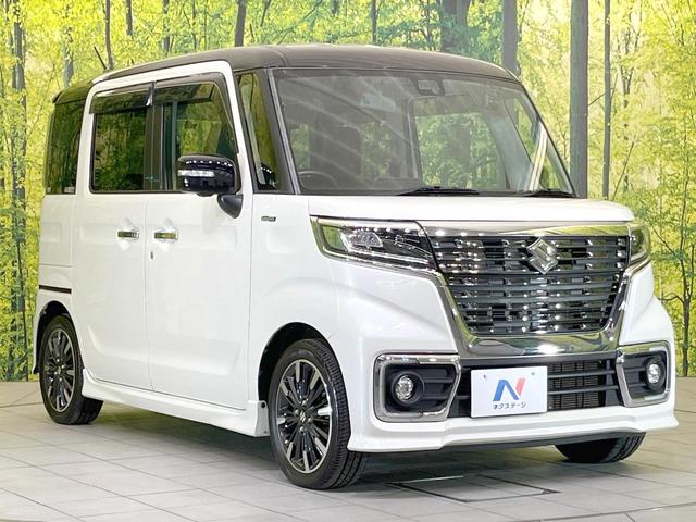 スペーシアカスタム ハイブリッドXS 両側電動ドア SDナビ 全周囲カメラ 衝突被害軽減システム ハーフレザーシート シートヒーター ドラレコ コーナーセンサー スマートキー LEDヘッド ETC 純正15インチアルミ オートライト(16枚目)