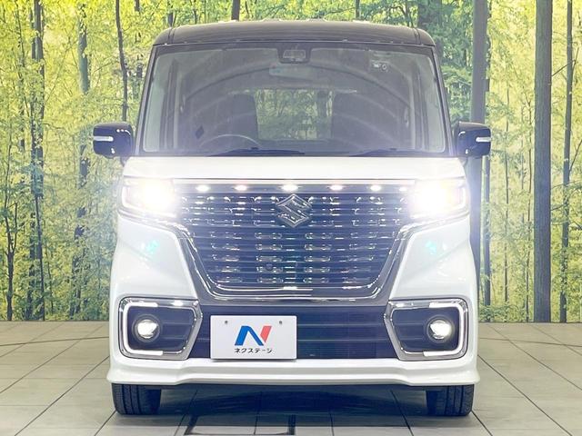 スペーシアカスタム ハイブリッドXS 両側電動ドア SDナビ 全周囲カメラ 衝突被害軽減システム ハーフレザーシート シートヒーター ドラレコ コーナーセンサー スマートキー LEDヘッド ETC 純正15インチアルミ オートライト(24枚目)