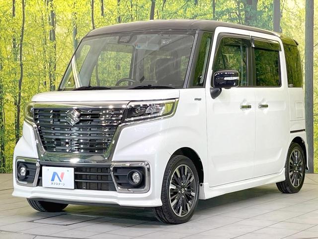 スペーシアカスタム ハイブリッドXS 両側電動ドア SDナビ 全周囲カメラ 衝突被害軽減システム ハーフレザーシート シートヒーター ドラレコ コーナーセンサー スマートキー LEDヘッド ETC 純正15インチアルミ オートライト(26枚目)