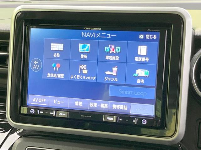 スペーシアカスタム ハイブリッドXS 両側電動ドア SDナビ 全周囲カメラ 衝突被害軽減システム ハーフレザーシート シートヒーター ドラレコ コーナーセンサー スマートキー LEDヘッド ETC 純正15インチアルミ オートライト(62枚目)