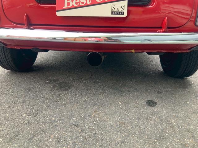 MINI クーパー1.3i 全塗装済み 10インチ6Jワタナベホイール ワイドフェンダー エアコン付き 4MT ハイローキット コイルスプリング FRPボンネット フロントスポイラー(6枚目)