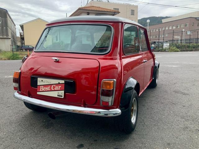 MINI クーパー1.3i 全塗装済み 10インチ6Jワタナベホイール ワイドフェンダー エアコン付き 4MT ハイローキット コイルスプリング FRPボンネット フロントスポイラー(20枚目)