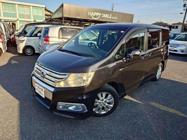 ステップワゴンスパーダ Ｚ　禁煙　ナビＴＶ　Ｂカメ　スマキ―　両電スラ　ＥＴＣ　ＤＶＤ　フグ　アルミ　保証付き（3枚目）