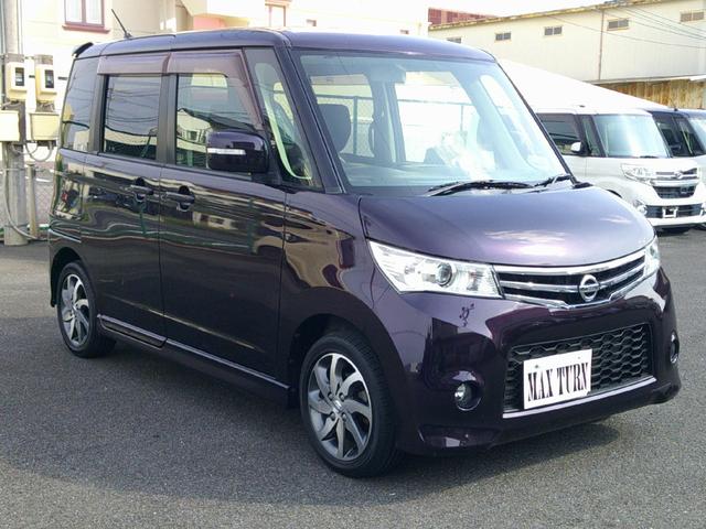 ルークス ハイウェイスターターボ　最終後期型　ターボ車　フルセグナビ　プッシュスタート　両側オートスライド　ＥＴＣ　純正ＨＩＤ　フォグランプ　タイミングチェーン　ＣＶＴミッション　内装抗菌消毒済（5枚目）