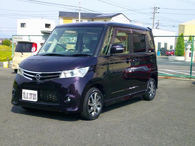 ルークス ハイウェイスターターボ　最終後期型　ターボ車　フルセグナビ　プッシュスタート　両側オートスライド　ＥＴＣ　純正ＨＩＤ　フォグランプ　タイミングチェーン　ＣＶＴミッション　内装抗菌消毒済（6枚目）