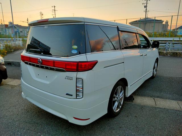 エルグランド 250ハイウェイスター アルパイン8型ナビ フルセグTV DVD 後部モニター 新品タイヤ バックカメラ 両側パワスラ インテリキー2個 プッシュスタート ETC HIDヘッドライト(4枚目)