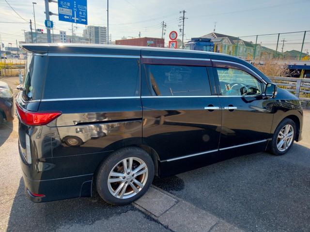 エルグランド ２５０ハイウェイスター　ナビ　フルセグＴＶ　ＤＶＤ　マルチビューカメラ　ＢＬＵＥＴＯＯＴＨ　タバコ臭無し　インテリキー２個　プッシュスタート　両側パワスラ　ＥＴＣ　盗難防止システム　ＨＩＤヘッドライト（20枚目）