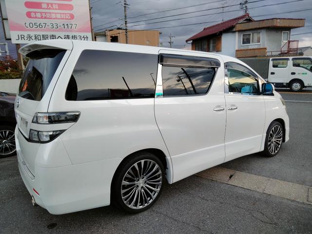 ヴェルファイア ２．４Ｚ　ナビ　フルセグＴＶ　後部モニター　ＤＶＤ　バックカメラ　前後ドラレコ　タバコ臭無し　サンルーフ　両側パワスラ　スマートキー２個　プッシュスタート　ＥＴＣ　ＨＩＤヘッドライト　盗難防止システム（20枚目）