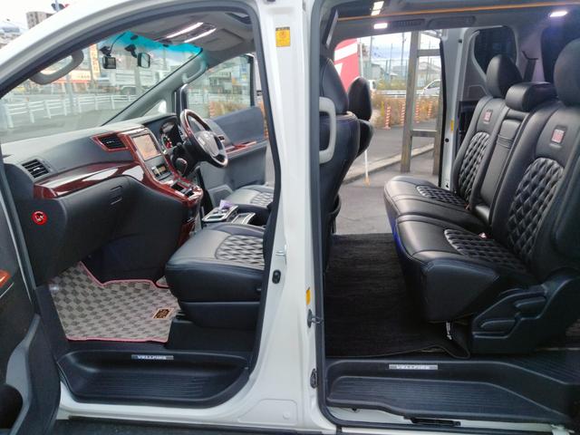 ヴェルファイア ２．４Ｚ　ナビ　フルセグＴＶ　後部モニター　ＤＶＤ　バックカメラ　前後ドラレコ　タバコ臭無し　サンルーフ　両側パワスラ　スマートキー２個　プッシュスタート　ＥＴＣ　ＨＩＤヘッドライト　盗難防止システム（46枚目）