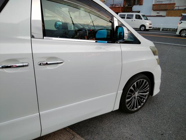 ヴェルファイア ２．４Ｚ　ナビ　フルセグＴＶ　後部モニター　ＤＶＤ　バックカメラ　前後ドラレコ　タバコ臭無し　サンルーフ　両側パワスラ　スマートキー２個　プッシュスタート　ＥＴＣ　ＨＩＤヘッドライト　盗難防止システム（55枚目）