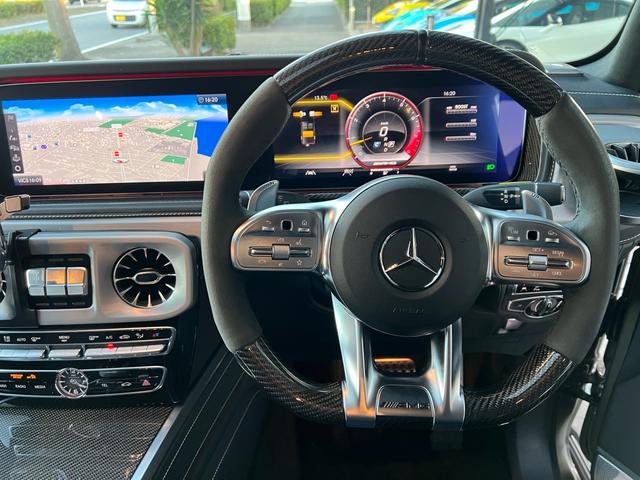 Ｇクラス Ｇ６３　ＡＭＧ　２０ｔｈアニバーサリー　正規ディーラー車　右ハンドル　限定３００台（内１００台限定）ナイトパッケージＩＩ　鍛造２３インチオリジナルホイール（新品装着）新品タイヤ　新車取説　保証書　スペアキー有（60枚目）