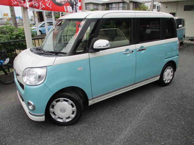 ムーヴキャンバス Ｇメイクアップ　ＳＡＩＩ　車検整備付き　禁煙車　両側パワースライドドア　ナビ　ＴＶ　Ｂｌｕｅｔｏｏｔｈ　バックカメラ　前後ドラレコ　スマアシブレーキ　ＥＴＣ　スマートキー　プッシュスイッチ　エコアイドル　アイドリングストップ（5枚目）
